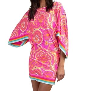 Trina Turk Morning Sunrise Swim Cover Tunic 25th Anniversary Size XS